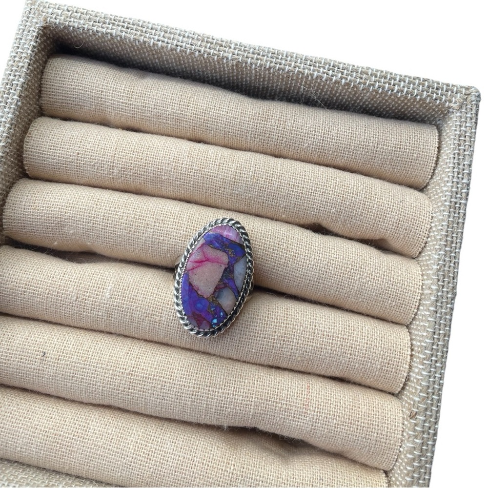Purple Mojave Sterling Silver Ring
